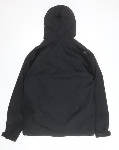 Animal Mens Black Hooded Puffer Jacket Size M Water Resistant