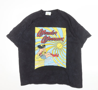 DC Wonder Woman Black Graphic Mens XL T-Shirt