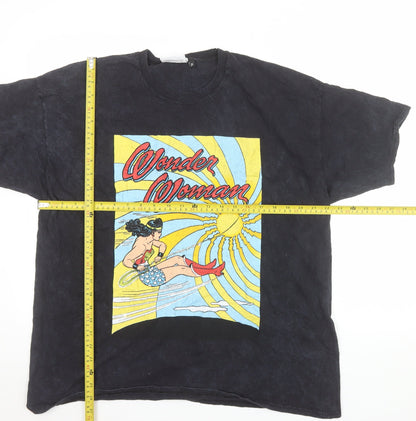 DC Wonder Woman Black Graphic Mens XL T-Shirt