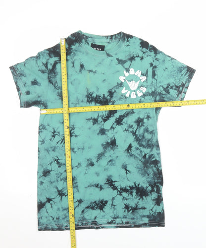 After Hours Fun Men's Green Tie Dye Aloha Vibes T-Shirt Size S