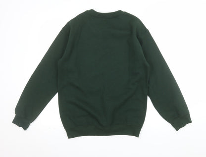 The Creator Store Men's Green Graphic Print Sweatshirt Size S Regular Fit