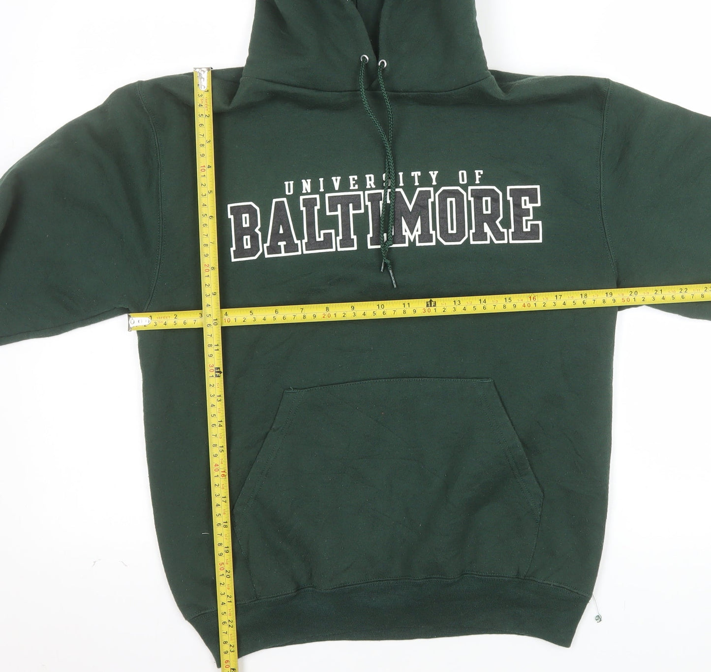 Champion Men's Green Pullover Hoodie S University of Baltimore Logo