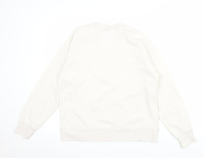 Disney Women Beige Winnie The Pooh Sweatshirt Size 8 Regular Fit