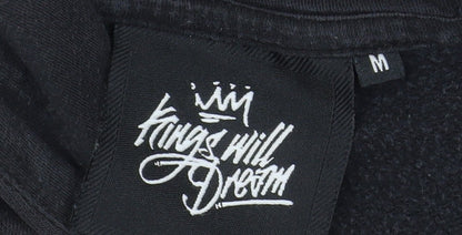 Kings Will Dream Men's Black Pullover Hoodie M Logo Fleece