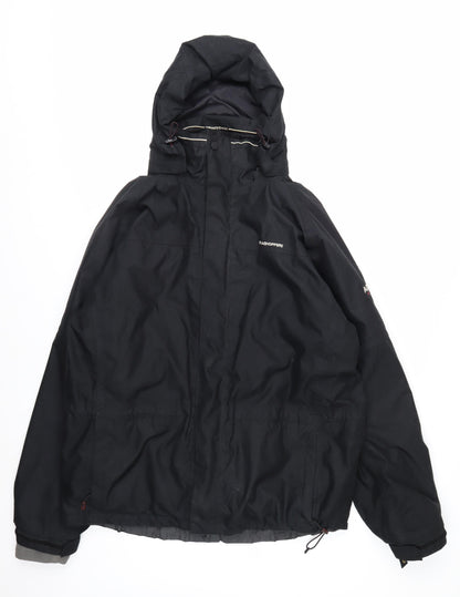 Craghoppers Men's Black Waterproof Hooded Rain Jacket L