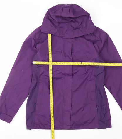 Regatta Women's Purple Waterproof Hooded Rain Jacket Size 14