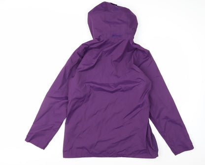 Regatta Women's Purple Waterproof Hooded Rain Jacket Size 14