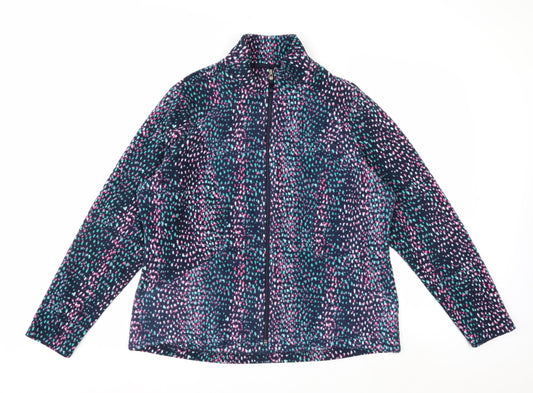 Marks and Spencer Women’s Multicoloured Fleece Zip Jacket Size 18