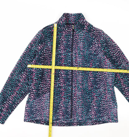 Marks and Spencer Women’s Multicoloured Fleece Zip Jacket Size 18