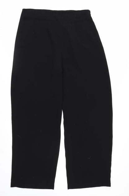 Betty Barclay Women Black Cropped Trousers Size 16 Regular Fit
