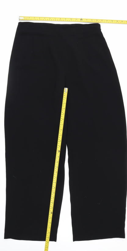 Betty Barclay Women Black Cropped Trousers Size 16 Regular Fit