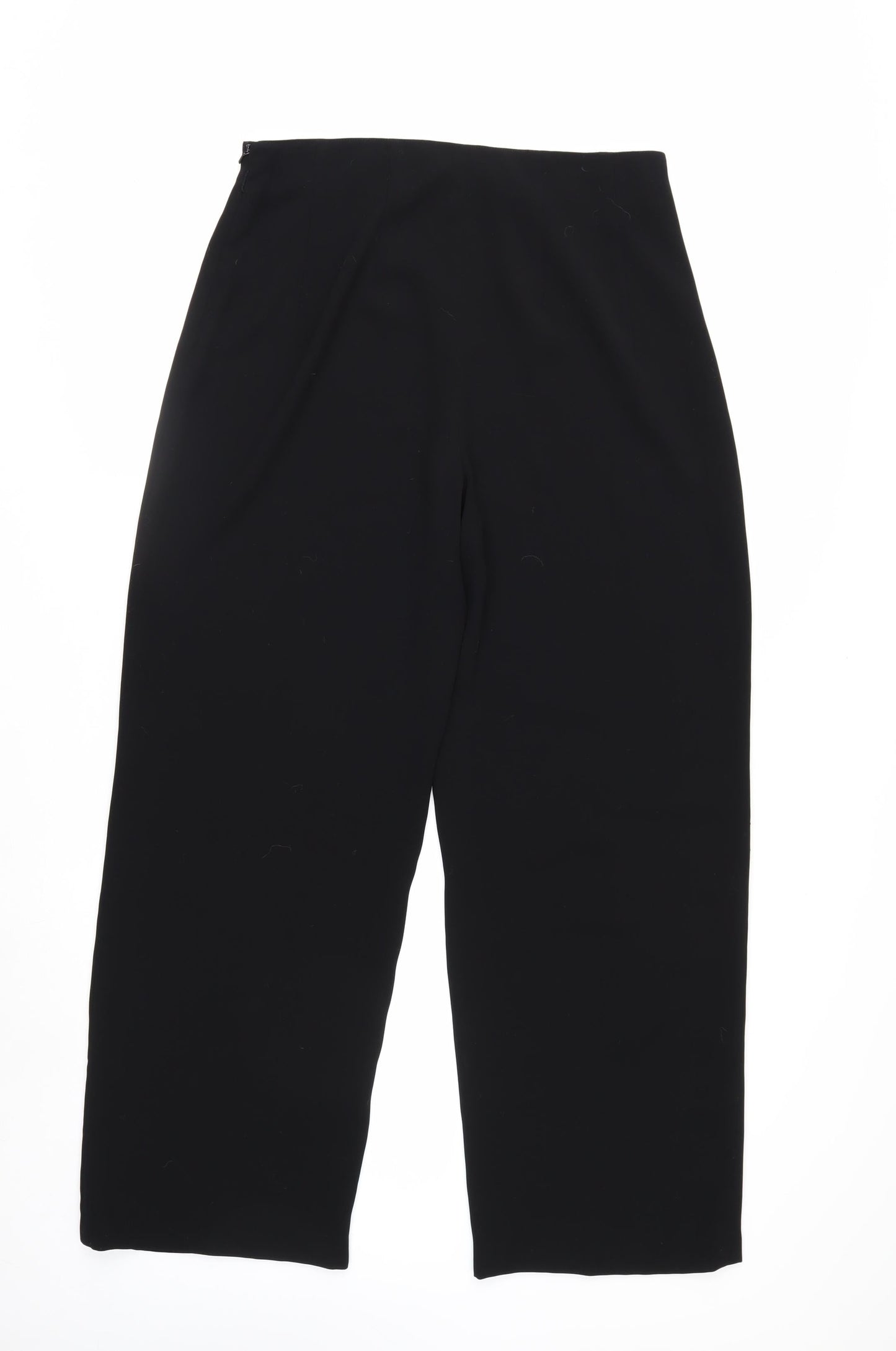 Betty Barclay Women Black Cropped Trousers Size 16 Regular Fit