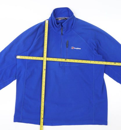 Berghaus Men's Blue Fleece 1/4 Zip Pullover Sweatshirt Size L