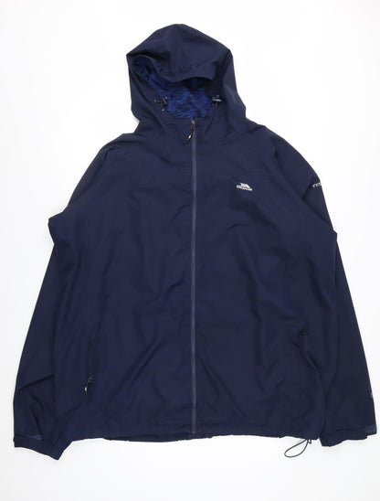 Trespass Men's Blue 3XL Waterproof Windproof Hooded Jacket