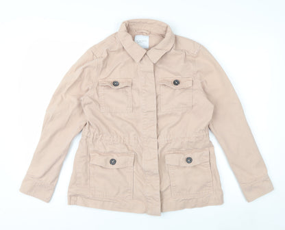 Principles Women’s Beige Petite Size 10 Cotton Military Jacket