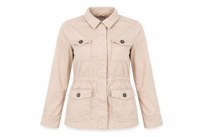 Principles Women’s Beige Petite Size 10 Cotton Military Jacket