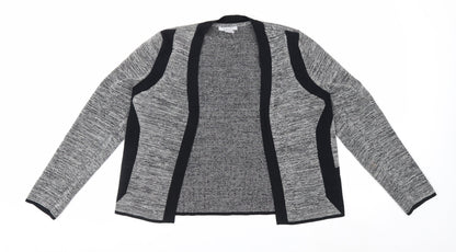 H&M Women’s Grey Long Sleeve Open Front Knit Cardigan Size 12