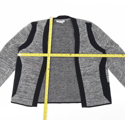 H&M Women’s Grey Long Sleeve Open Front Knit Cardigan Size 12