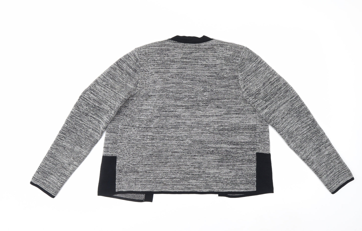 H&M Women’s Grey Long Sleeve Open Front Knit Cardigan Size 12