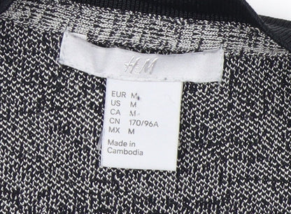 H&M Women’s Grey Long Sleeve Open Front Knit Cardigan Size 12