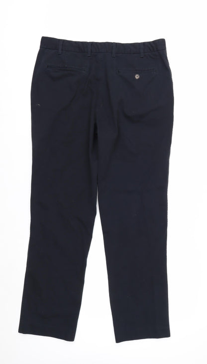 Boden Men’s Blue Regular Fit Chino Trousers Size 36R