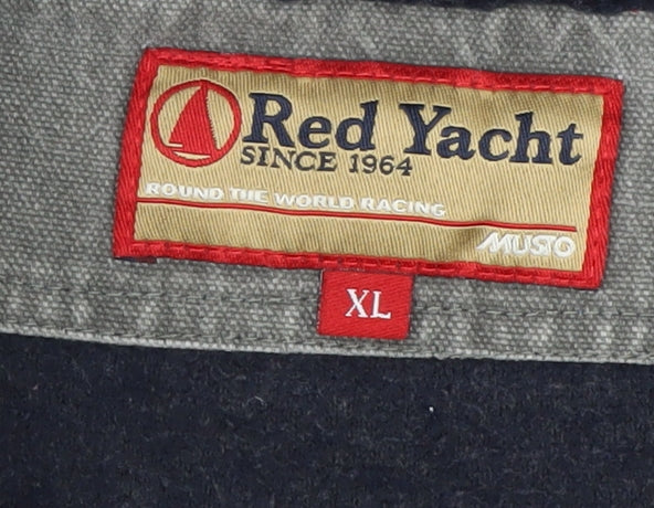Red Yacht Men's Blue Fleece 1/4 Zip Pullover Sweatshirt XL