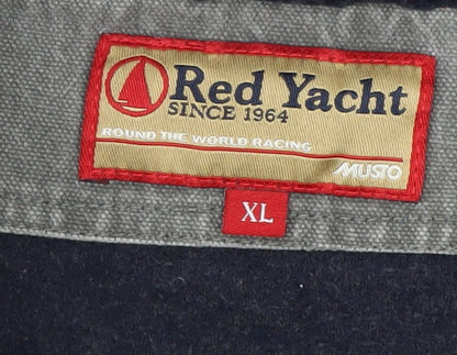 Red Yacht Men's Blue Fleece 1/4 Zip Pullover Sweatshirt XL