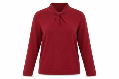 Hobbs Women's Red Long Sleeve Jumper L Viscose Wool Cashmere Blend