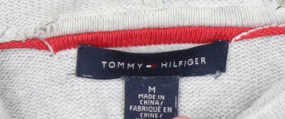 Tommy Hilfiger Womens Grey Full Zip Hoodie Size M Cotton