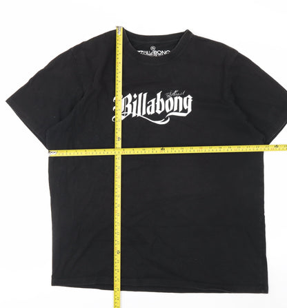 Billabong Men's Black XL Surf Logo Graphic Cotton T-Shirt