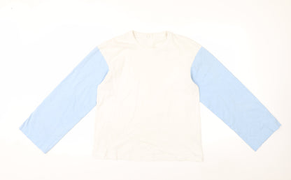 Arket Women’s Multicoloured Long Sleeve Cotton Crew Neck T-Shirt Size 8