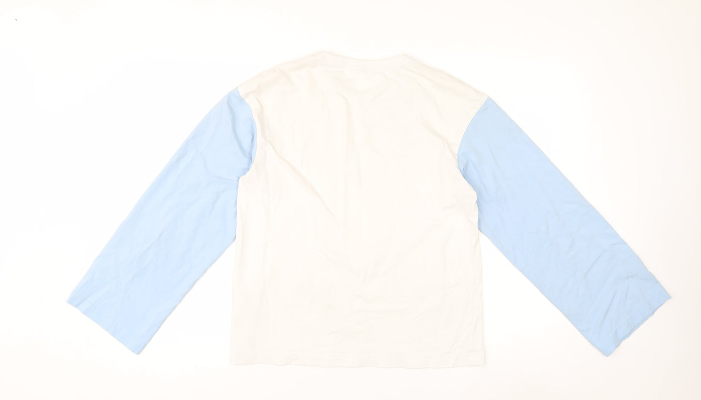 Arket Women’s Multicoloured Long Sleeve Cotton Crew Neck T-Shirt Size 8