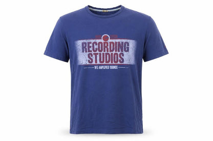 White Stuff Men's Blue Recording Studios Graphic T-Shirt Medium