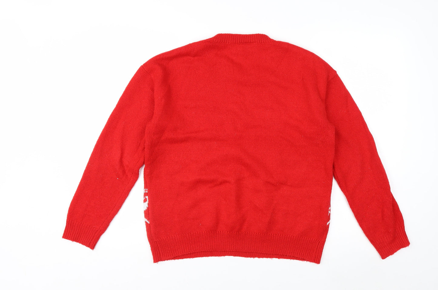 Disney Women Red Minnie Mouse Christmas Jumper XS