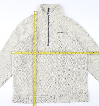 Craghoppers Men’s Beige Fleece 1/4 Zip Pullover Sweatshirt L