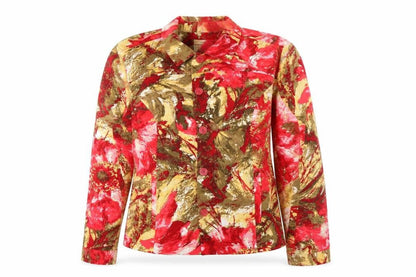 Christopher & Banks Women's Multicoloured Floral Cotton Stretch Jacket M