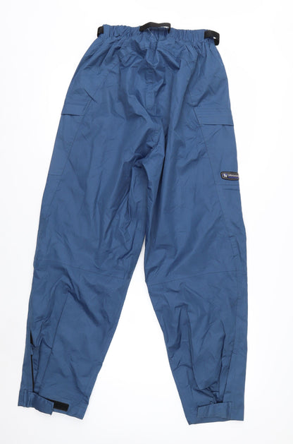 Wetskins Men's Blue Waterproof Rain Trousers M Regular Fit Outdoor Hiking