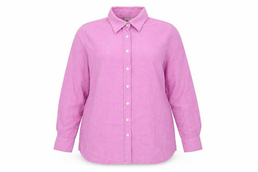 Oxford Shirt Co. Women's Pink Cotton Button-Up Shirt Size 18 Long Sleeve
