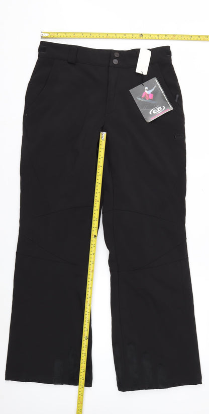 CB Sports Women's Black Softshell Snow Pants Size M Winter Ski Trousers