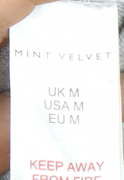 Mint Velvet Womens Multicoloured High Neck Jumper UK M Relaxed Fit Knit