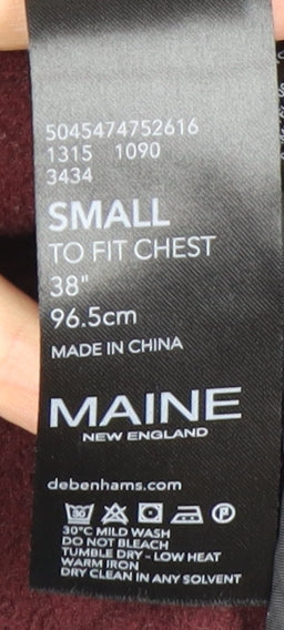 Maine New England Men's Black Quilted Nylon Jacket Size S 38in