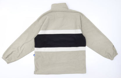 Helly Hansen Men’s Beige Fleece Sweatshirt M 1/4 Zip Outdoor Pullover
