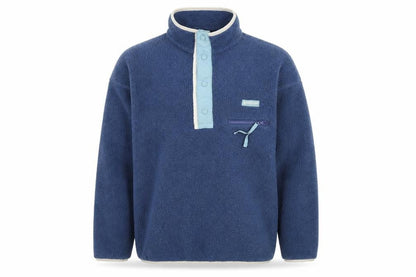 Columbia Men's Blue Fleece Henley Sweatshirt Size M Outdoor Pullover