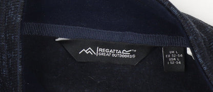 Regatta Men's Blue Full Zip Fleece Jacket Size L Outdoor Casual