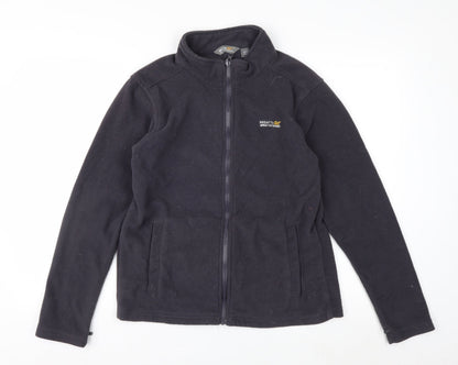 Regatta Boys Black Fleece Full Zip Outdoor Jacket 16 Years