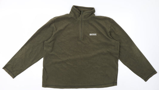 Regatta Men’s Green 2XL Fleece Pullover Sweatshirt Outdoor Zip