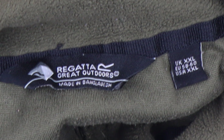 Regatta Men’s Green 2XL Fleece Pullover Sweatshirt Outdoor Zip