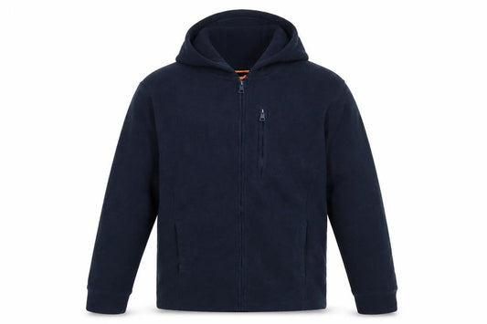 Threadbare Men's Blue Fleece Hooded Full Zip Jacket Size S