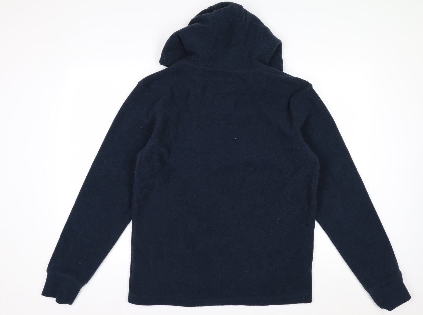 Threadbare Men's Blue Fleece Hooded Full Zip Jacket Size S