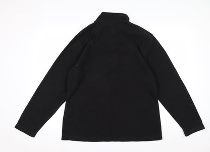 Regatta Women's Black Fleece Pullover Sweatshirt Size 16 1/2 Zip Outdoor